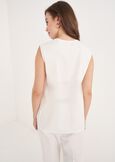Top Tara In Cotone BIANCO WHITENERO BLACK Donna immagine n. 3