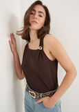 Top Thea con scollo asimmetrico MARRONE JAVABLU OTTANIO Donna immagine n. 1