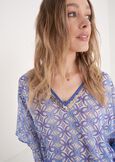 Kaftano Baiolica Stampa Maiolica BLU AVION Donna immagine n. 2