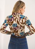 Saemi printed T-shirt VIOLA MELANZANA Woman image number 3