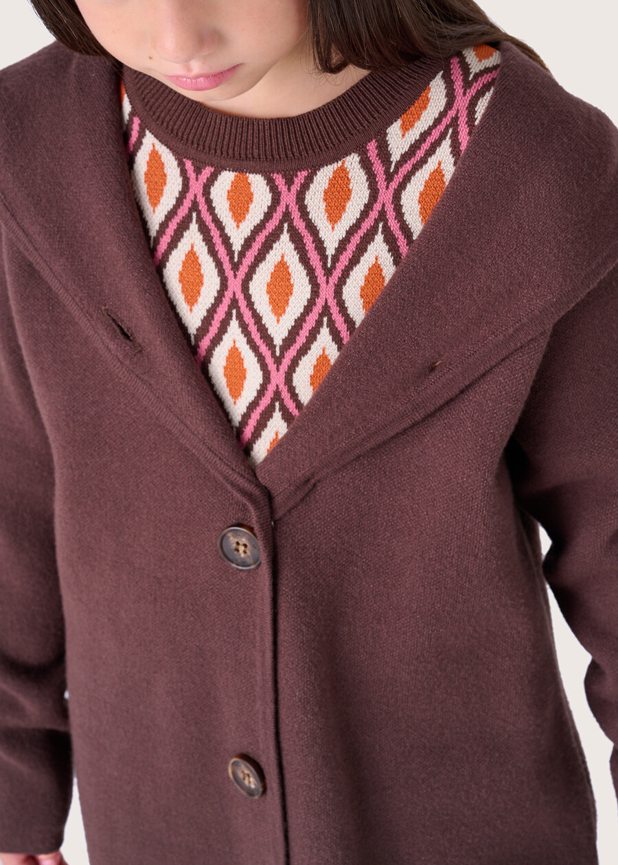 Cardigan Cecil da bimba MARRONE CASTAGNA Donna , immagine n. 3