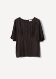 Blusa Bally In 100% Viscosa MARRONE JAVABIANCO BURRO Donna immagine n. 5