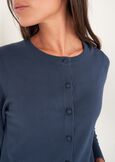 Cardigan Cristal girocollo BLU MIDNIGHTGRIGIO DARK GREY Donna immagine n. 2