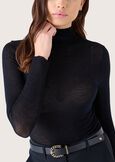Maglia Stacey in viscosa NERO BLACKBEIGE LATTEBLU LAGUNAVIOLA IRISMARRONE TIERRAVERDE AVOCADO Donna immagine n. 2
