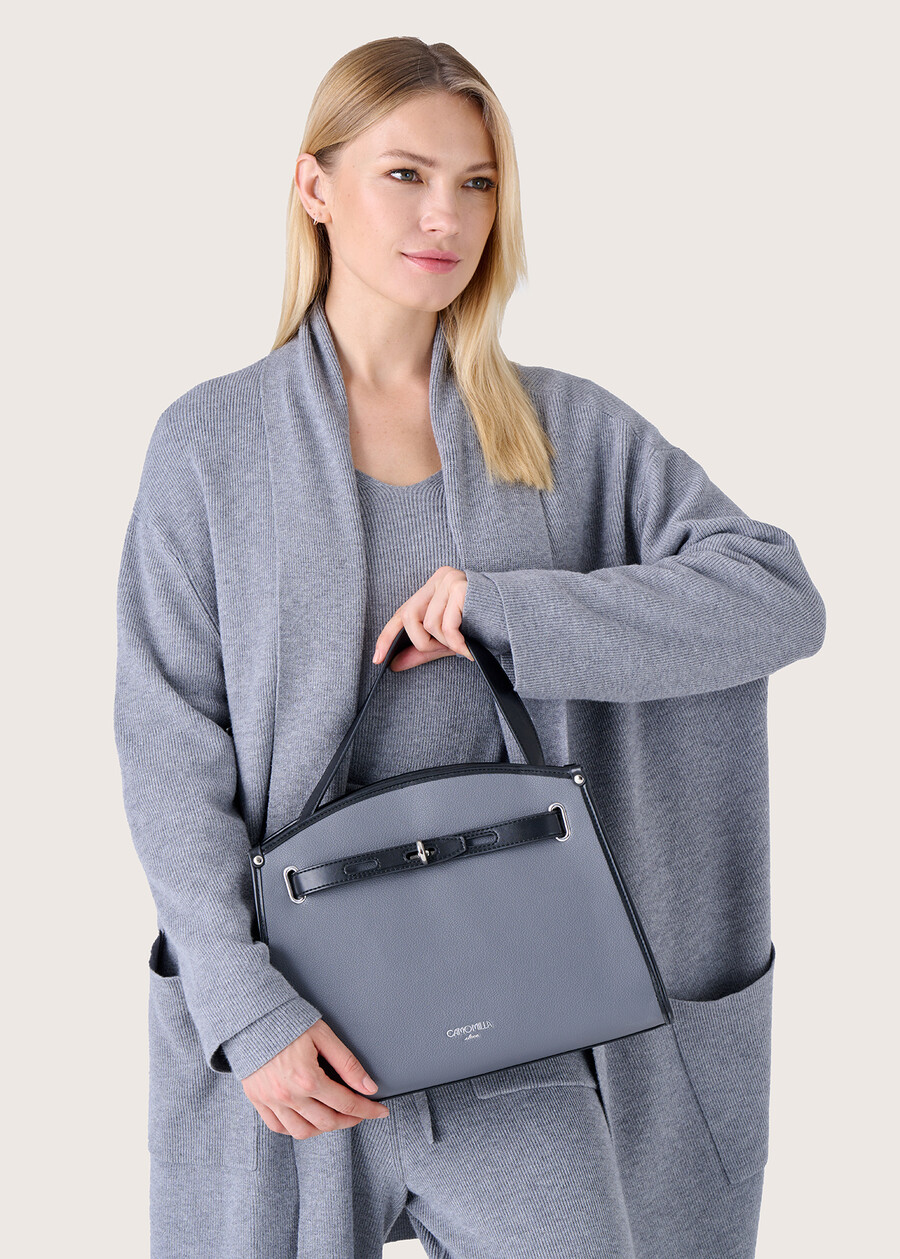 Brigida bicolour bag BLU GRAFITEMARRONE TIERRA Woman , image number 1
