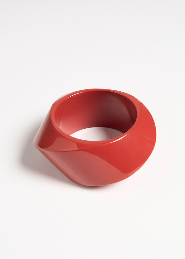 Bracciale rigido Gilly in resina ROSA PESCA Donna null