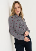 Camicia Clarence stampa cuori BLU Donna immagine n. 1