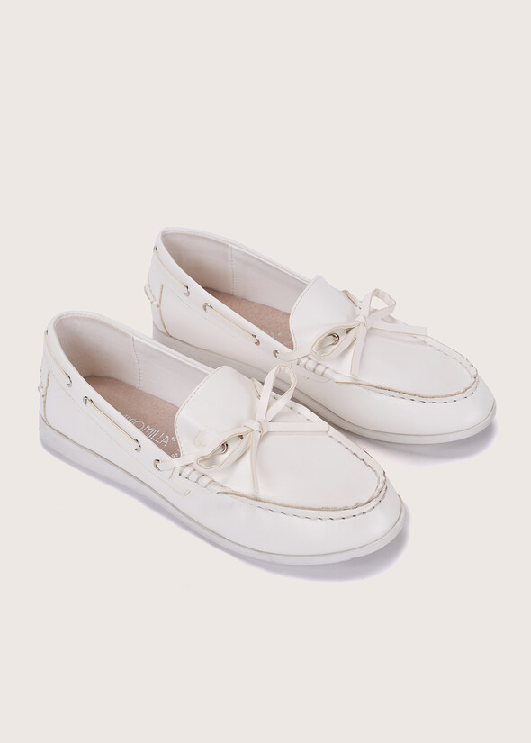 Mocassino basso Sabina in ecopelle BIANCO Donna null