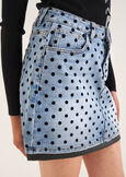 Minigonna Greta denim pois DENIM MEDIUM DENIM Donna immagine n. 4