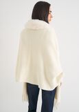 Mantella Manuela con collo in ecopelliccia BEIGE LATTE Donna immagine n. 3