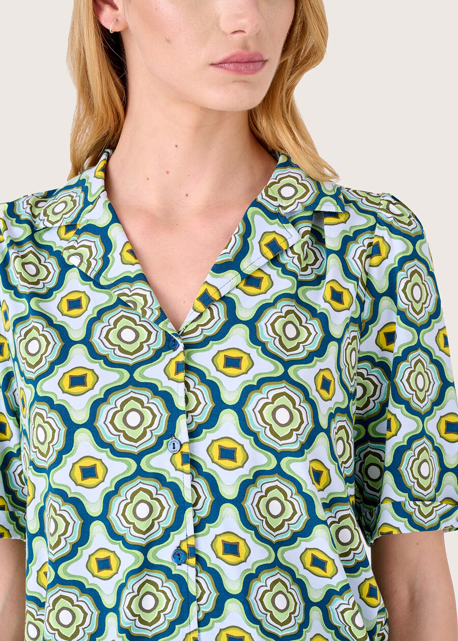 Siry patterned t-shirt BLU MAJO Woman , image number 2