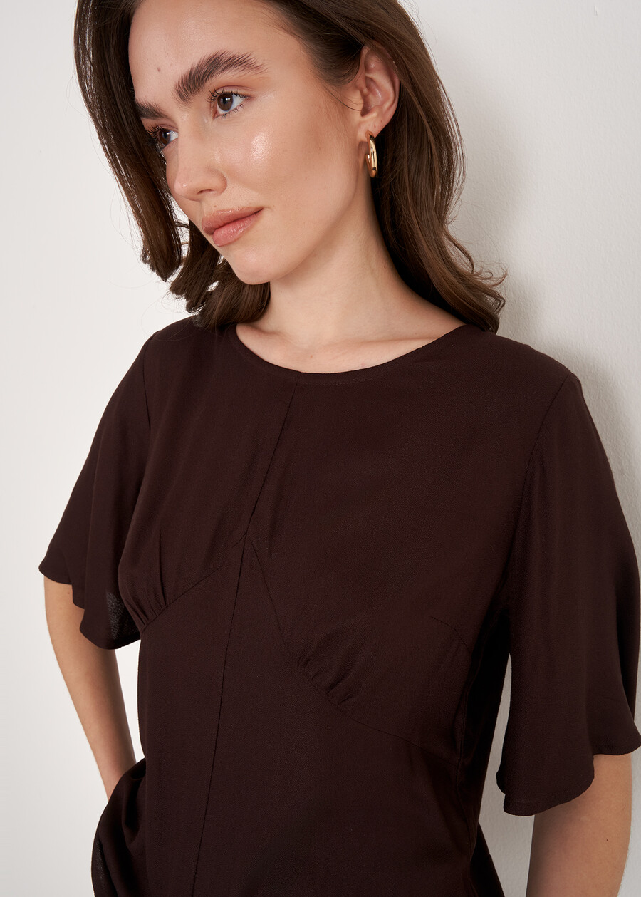 Blusa Bally In 100% Viscosa MARRONE JAVABIANCO BURRO Donna , immagine n. 2