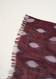Salley patterned wool scarf ROSSO BORDEAUX Woman image number 3