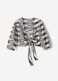 Camicia Crop Cool Fantasia BEIGE LATTEBLUE OLTREMARE Donna immagine n. 5