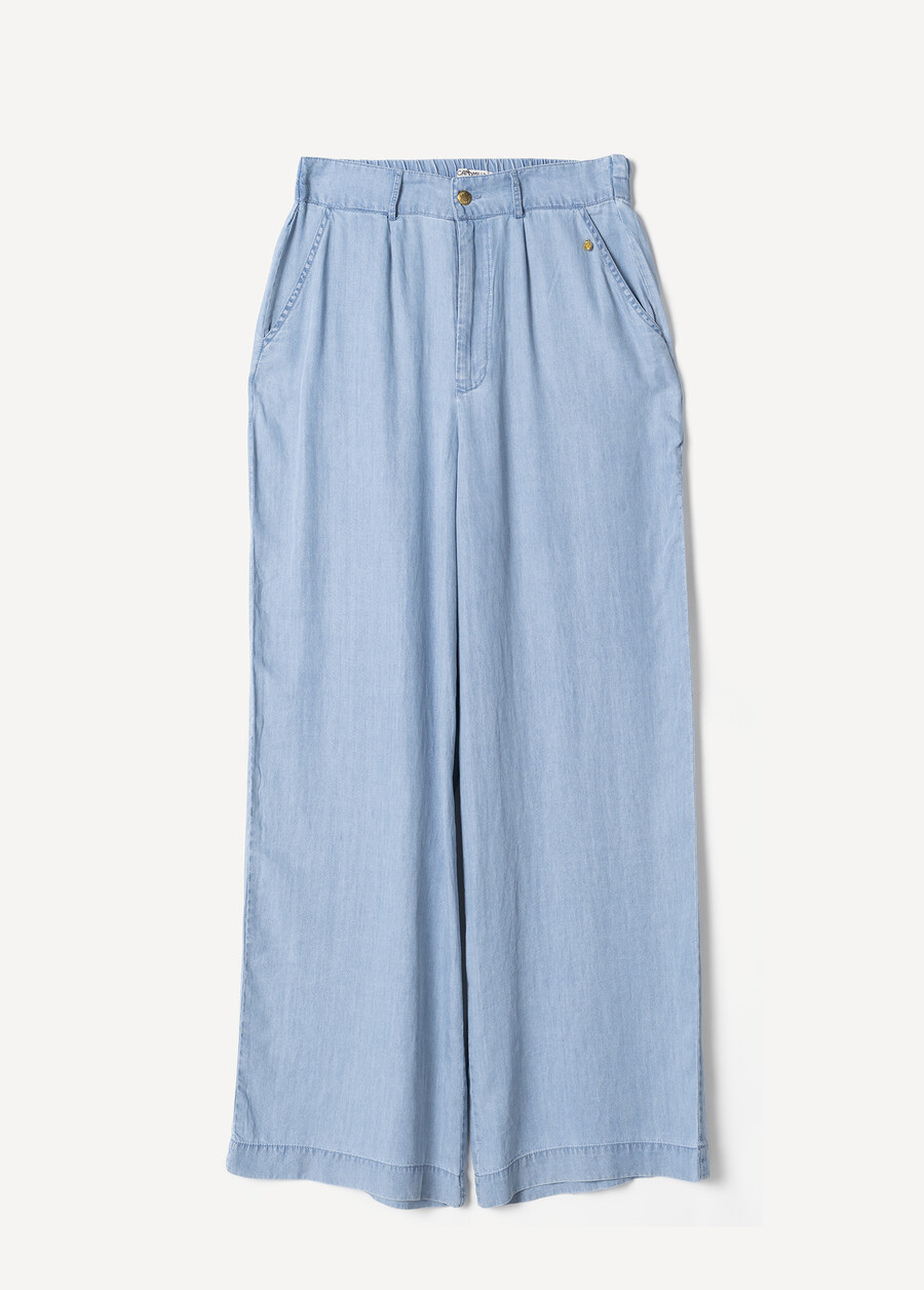 Pantaloni Pizzo chambray DENIM MEDIUM DENIM Donna , immagine n. 5