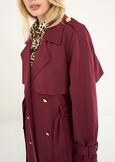 Trench Thomas oversize doppiopetto ROSSO BORDEAUX Donna immagine n. 3