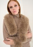 Colett cardigan with faux fur NERO BLACKGOLD Woman image number 2