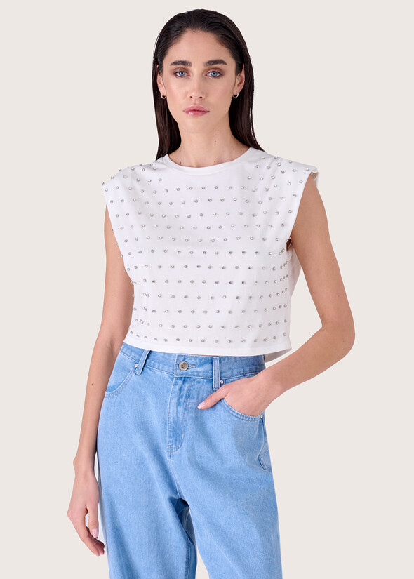 T-shirt Seddy 100% cotone BIANCO Donna null