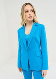 Gennifer linen blend jacket BLUROSABIANCO WHITEROSA FUCSIA Woman image number 1