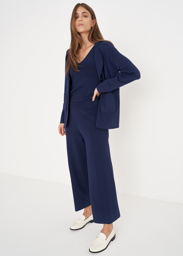 Coordinated Jersey available in two colors BLU NAVY Woman null