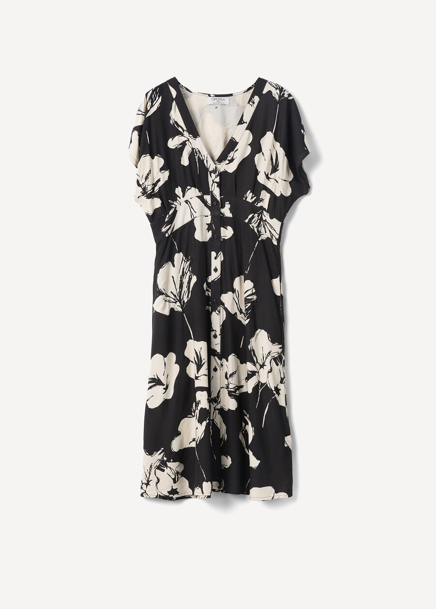 Ambra Printed Midi Dress MARRONE JAVA Woman , image number 5