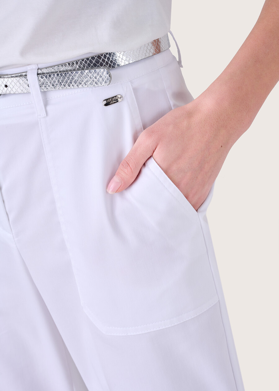 Pantalone Lara in cotone BIANCONERO Donna , immagine n. 3