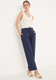 Pantaloni Patrik cotone e lino navy BLU NAVY Donna immagine n. 2