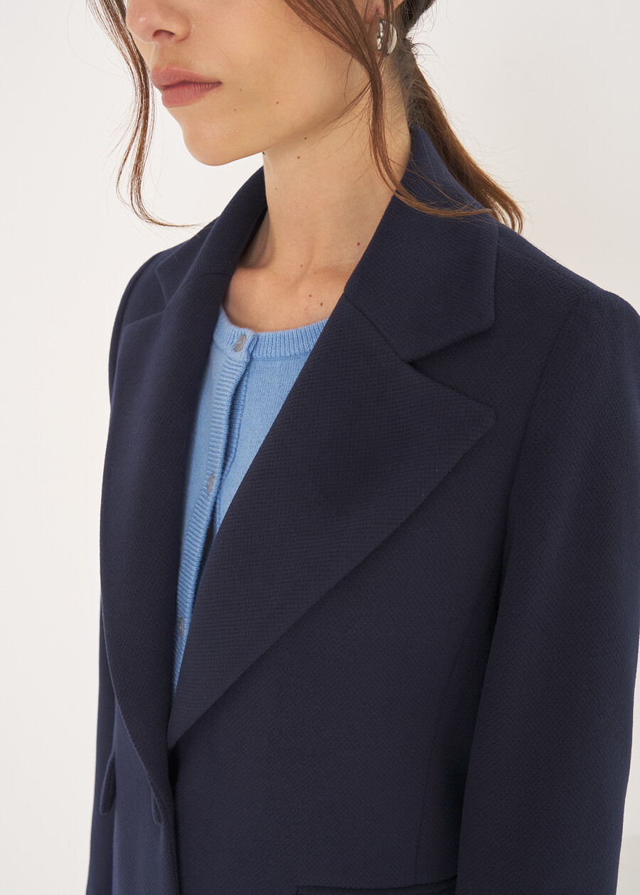 Catrine wool-blend coat NERO BLACKBLU Woman , image number 4
