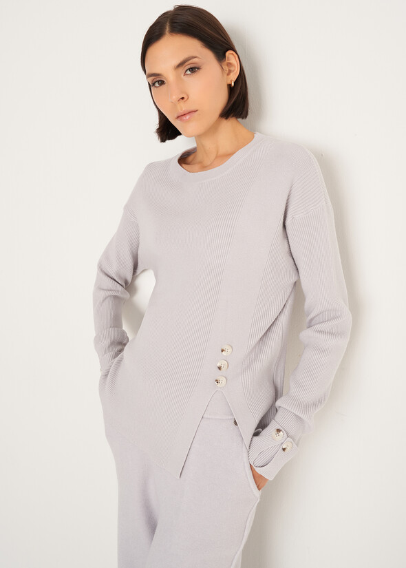 Mara ribbed sweater Mara ribbed sweater GRIGIO PERLA Woman null