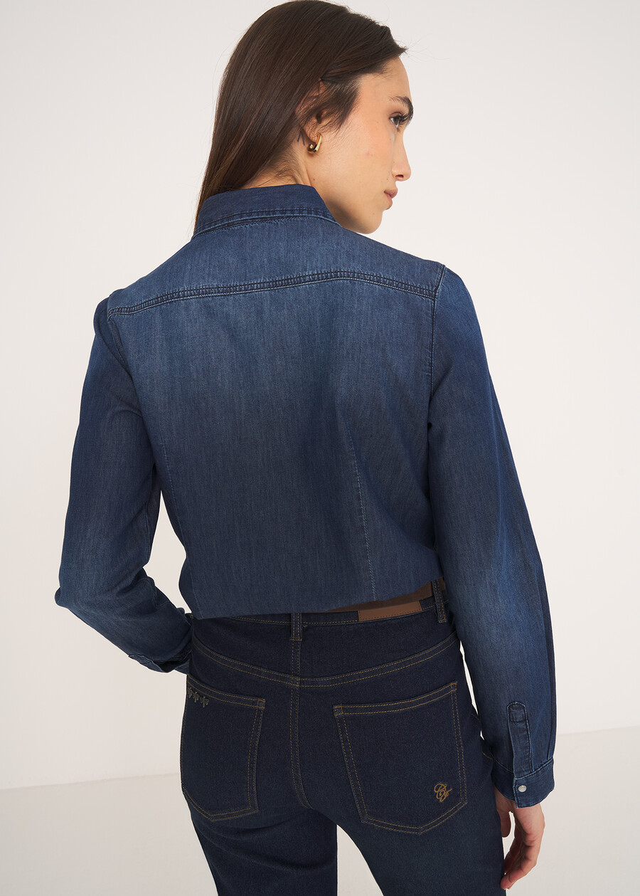 Cristina denim shirt DENIM Woman , image number 3