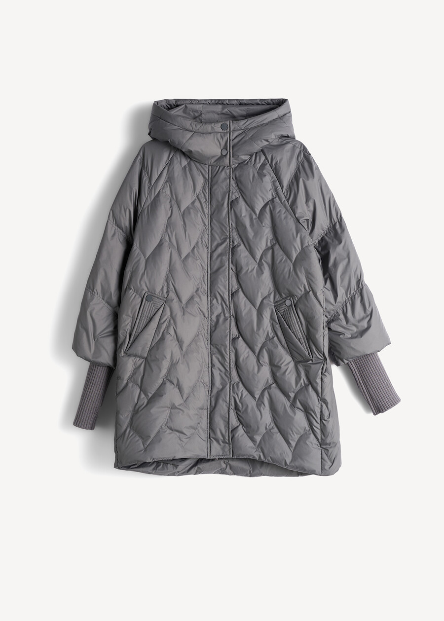 Piumino medio Pietro in piuma d'oca GRIGIO GREYBLU Donna , immagine n. 8