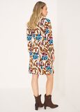 Azur floral wrap-effect dress VIOLA MELANZANA Woman image number 4