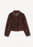 Gennifer short faux fur jacket NERO BLACK Woman image number 5