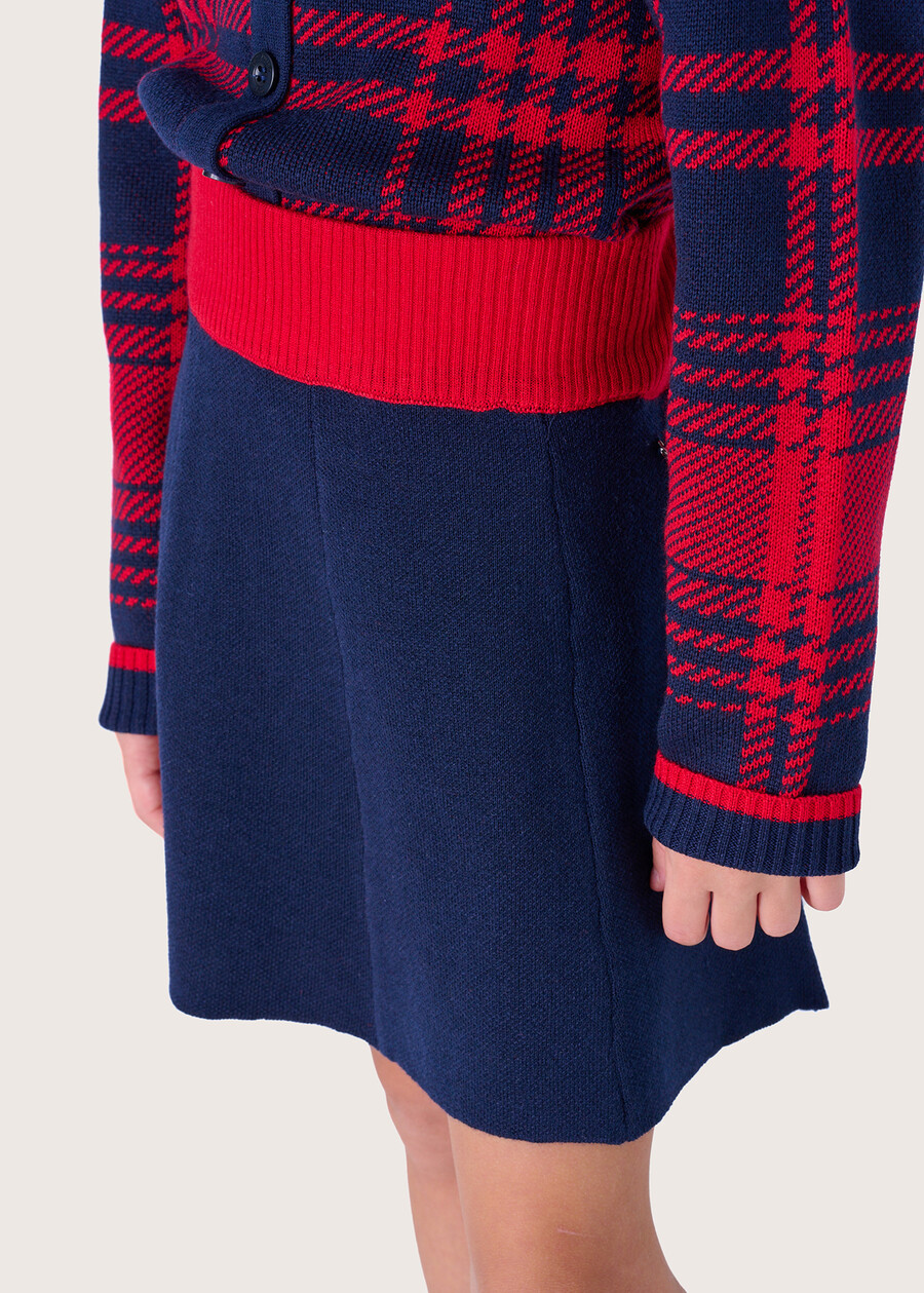 Gonna a ruota Gaya da bambina BLUE OLTREMARE  Donna , immagine n. 3