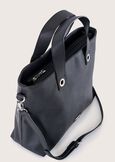 Borsa shopping Bessie in ecopelle NERO BLACKGRIGIO GUN METAL Donna immagine n. 2