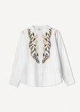 Catris embroidered shirt BIANCO WHITE Woman image number 4