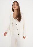 Cardigan Gianitoba modello blazer BLU NAVYBIANCO BURRO Donna immagine n. 1