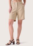 Babila linen and cotton blend Bermuda shorts BEIGE SAFARIBLU AVION Woman image number 2
