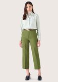 Sara technical fabric trousers VERDE AVOCADO Woman image number 2