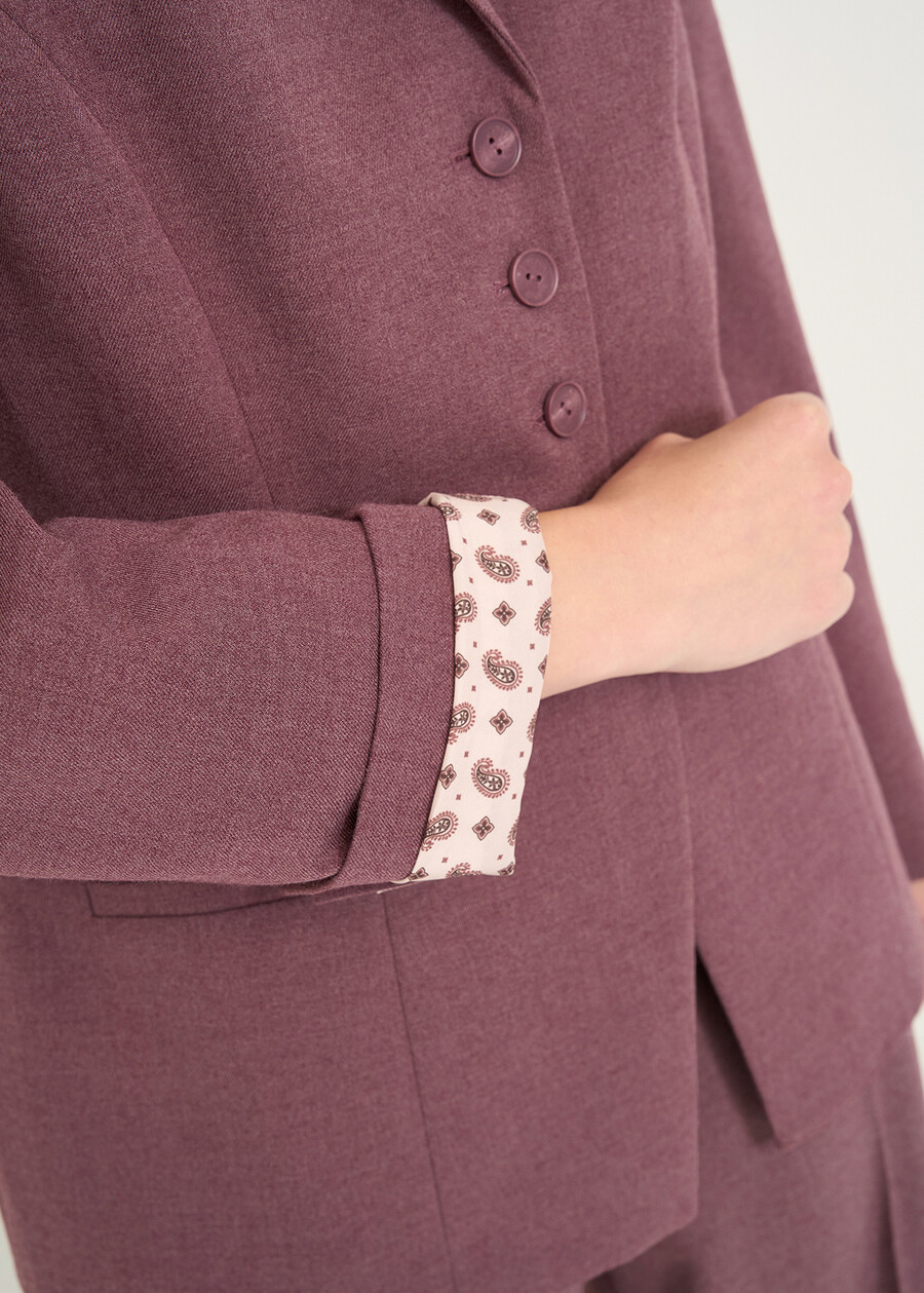 Blazer Gabriella taglio slim Archivio ROSSO BORDEAUX Donna , immagine n. 4