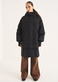 Piumino Parker lungo over NERO BLACK Donna immagine n. 1