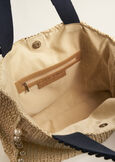 Borsa Brouche In Paglia Intrecciata BEIGE Donna immagine n. 4