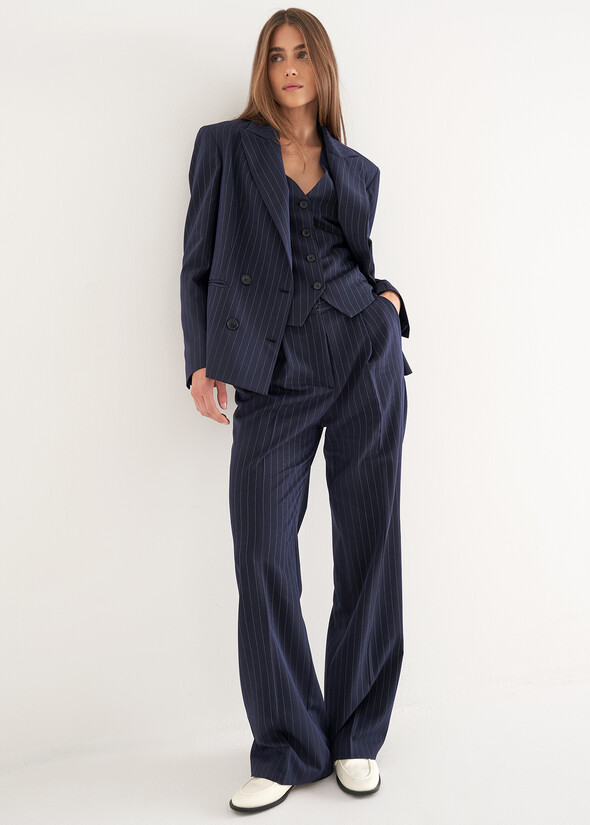 Pantalone Primo in poliviscosa BLU Donna null