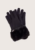 Guanti Gomi in tessuto tecnico NERO BLACK Donna immagine n. 4
