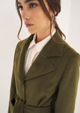 Clotilde belted wool-blend coat VERDE ALGA Woman image number 2