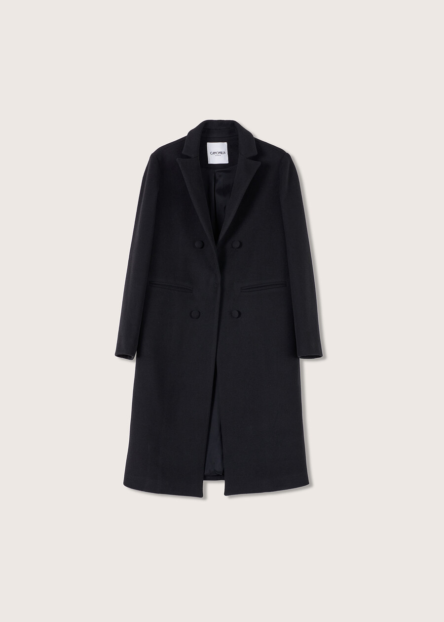 Clory cloth coat NERO BLACKBLU FIORDALISO Woman , image number 6