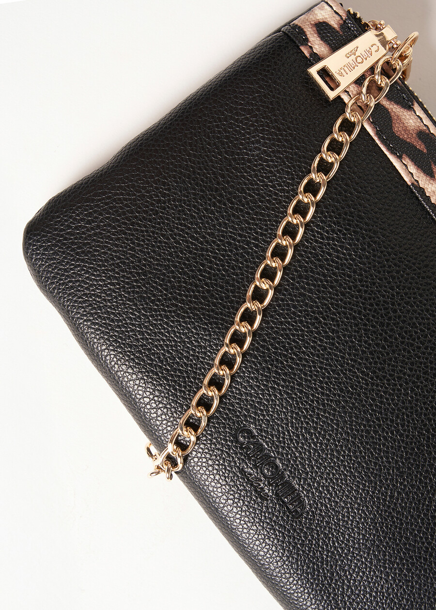 Tracolla Tonga Leopardier animalier NERO BLACK Donna , immagine n. 3