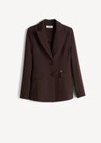 Blazer Giselle monopetto slim ROSSO BORDEAUXVERDE GARDENMARRONE Donna immagine n. 7