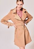Teo double-breasted trench coat BEIGE DUNEBLU MEDIUM BLUE Woman image number 1