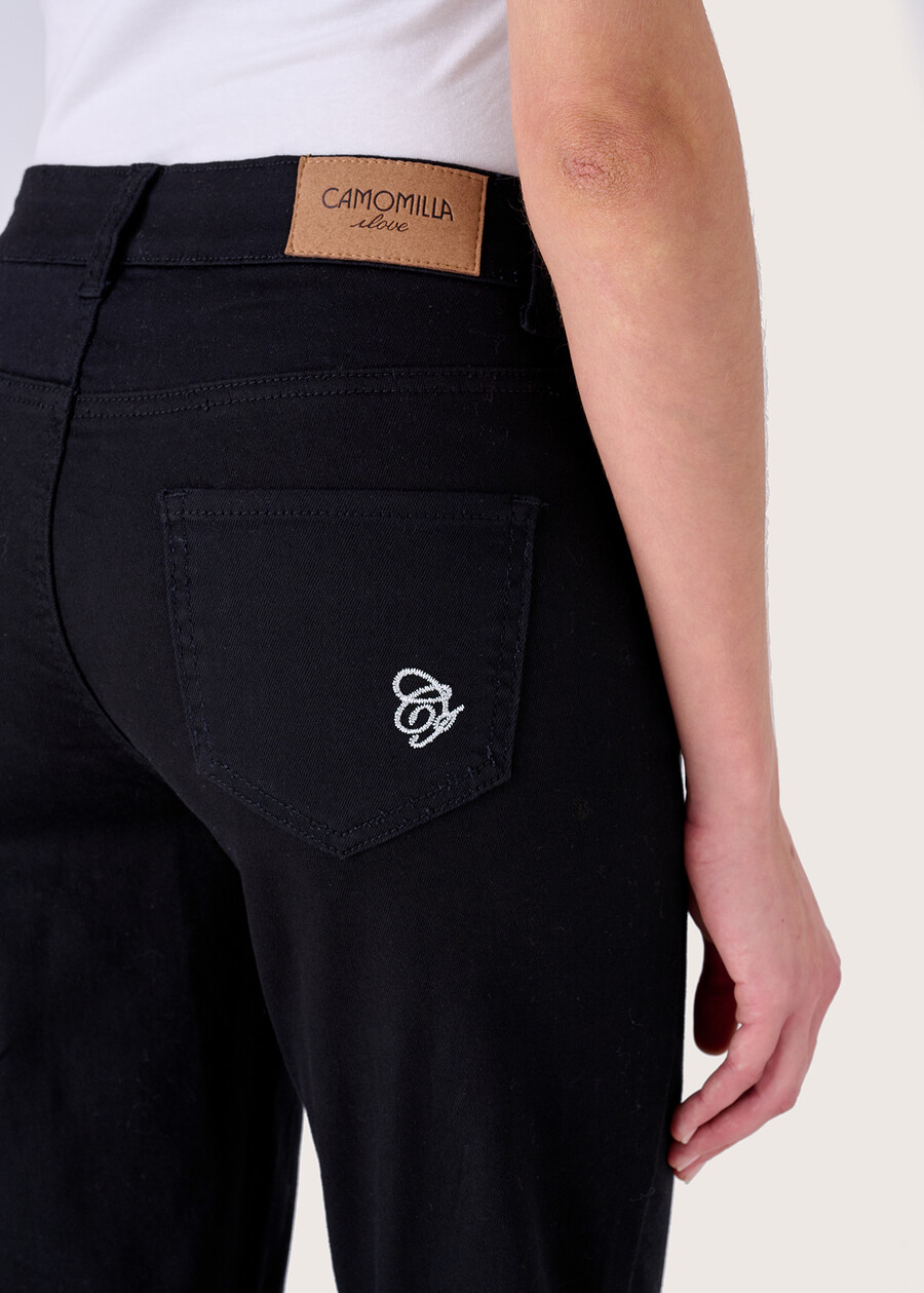 Pantalone Kate in cotone NEROMARRONE TABACCO Donna , immagine n. 3